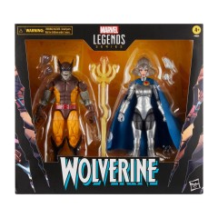 Marvel Legends Wolverine (Brood Infection Form) and Lilandra Neramani