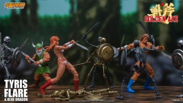 Storm Collectibles Golden Axe Tyris Flare and Blue Dragon Figure Set
