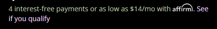 Affirm options
