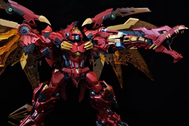 PerfectEffect Transformers PE-DX09 Mega Doragon Megatron 10'' Red Dragon Figure 