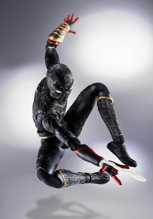 S.H.Figuarts Spider-Man: No Way Home Spider-Man (Black & Gold Suit) With Bonus