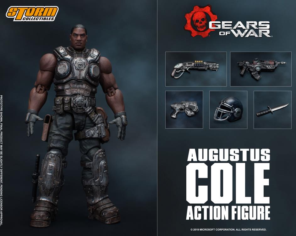 Gears of War 3 Series 2 7 inch Augustus Cole - One Shot Action Figure-