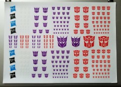 Hasbro Dry Rub Logo Decals