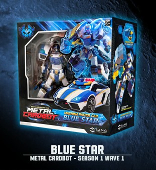Metal Cardbot Stealth Class Blue Star