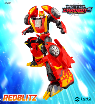 Metal Cardbot S Wave 1 Mega Class RedBlitz