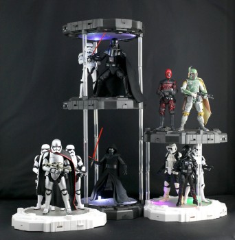 Innovative Toys Black Rotating Display Base with white LEDs