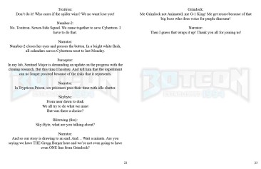 Official Botcon 2024 Sewer-Side Squad Script