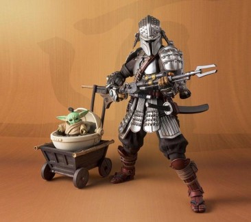 Bandai Spirits The Mandalorian Mei Sho Movie Realization Ronin Mandalorian and Grogu