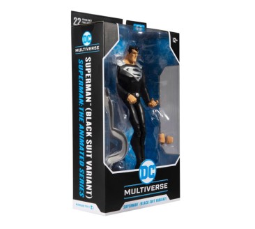 DC Multiverse Superman: The Animated Series Superman (Black Suit Variant) Figure