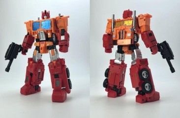 Fans Hobby Master Builder MB-06D Orange Power Baser and MB-11D Orange God Armor Set of 2