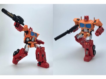 Fans Hobby Master Builder MB-06D Orange Power Baser and MB-11D Orange God Armor Set of 2