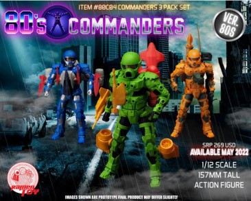 Ramen Toy 80's Commanders 3 Pack Set