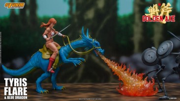 Storm Collectibles Golden Axe Tyris Flare and Blue Dragon Figure Set