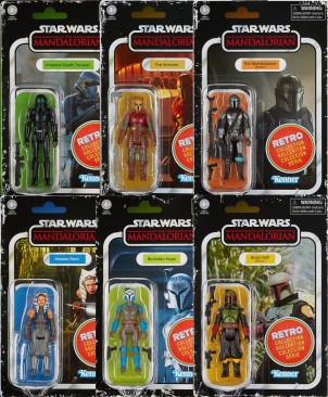 Star Wars: Retro Collection The Mandalorian Wave 2 Set of 6 Figures