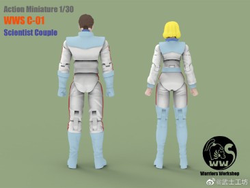 Warriors Workshop C-01 Scientist Couple 1/30 Scale Figures