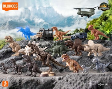 Blokees Jurassic World Terraventure Surprise Wave 1 Dinosaur Capture Operation Sealed PDQ of 12