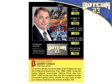 BOTCON 2023 EXCLUSIVE 1 of 1 Signed Banner (Garry Chalk)