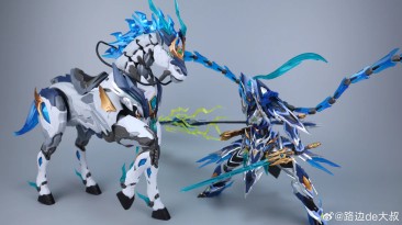 Motor Nuclear MNP-XH05 Legend of Star General Zhao Yun & White Dragon Horse Model Kit