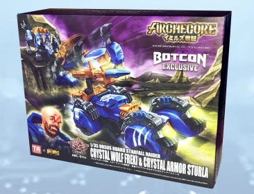 BOTCON EXCLUSIVE Archecore ARC-07 Ursus Guard Starfall Raider Crystal Wolf Freki And Sturla 1:35 SCALE