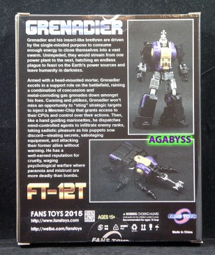 Fans Toys FT-12T Grenadier Purple Chest [2021 REISSUE]