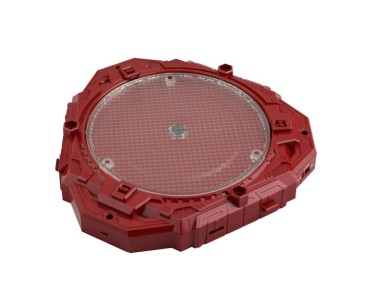 Innovative Toys Red Rotating Display Base with multi-color LEDs