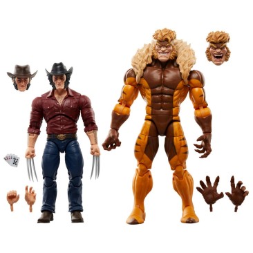 Marvel Legends Series Marvel's Logan vs Sabretooth Figures