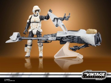 Star Wars: The Vintage Collection Speeder Bike with Scout Trooper & Grogu (The Mandalorian)