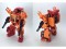 Fans Hobby Master Builder MB-06D Orange Power Baser and MB-11D Orange God Armor Set of 2