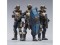 War Stars Starhawk 8th Army Indigo Fleet 1/18 Scale Figure Set