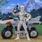 Power Rangers In Space Deluxe Silver Ranger and Silver Cycle