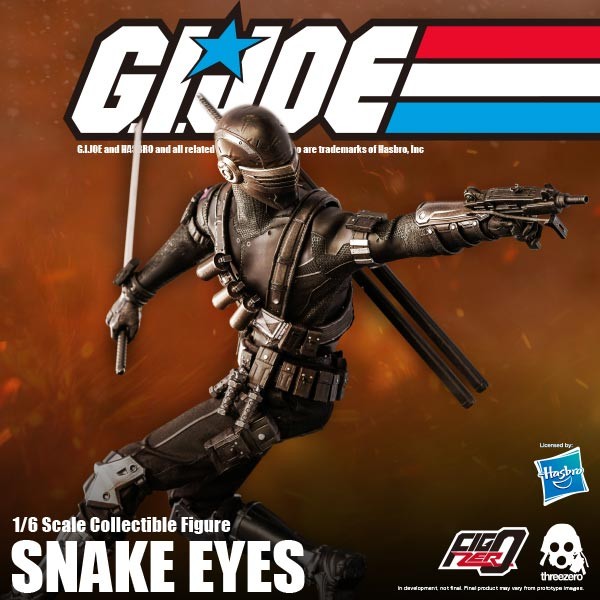 threezero G.I. Joe FigZero Snake Eyes 1/6 Scale Figure
