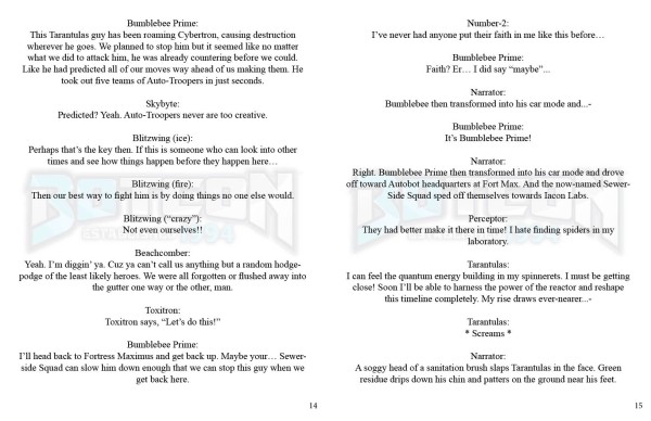 Official Botcon 2024 Sewer-Side Squad Script