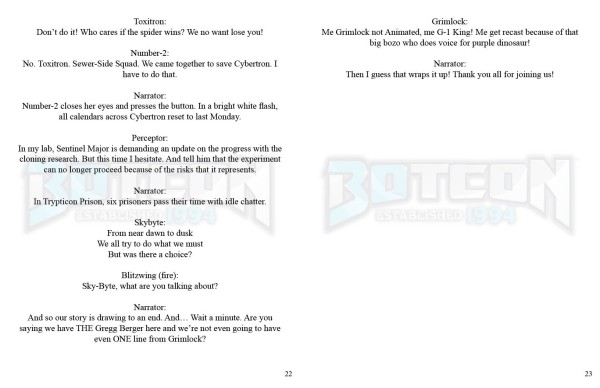 Official Botcon 2024 Sewer-Side Squad Script
