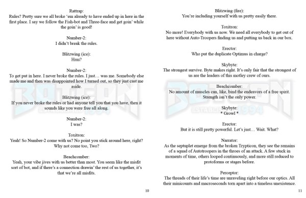 Official Botcon 2024 Sewer-Side Squad Script