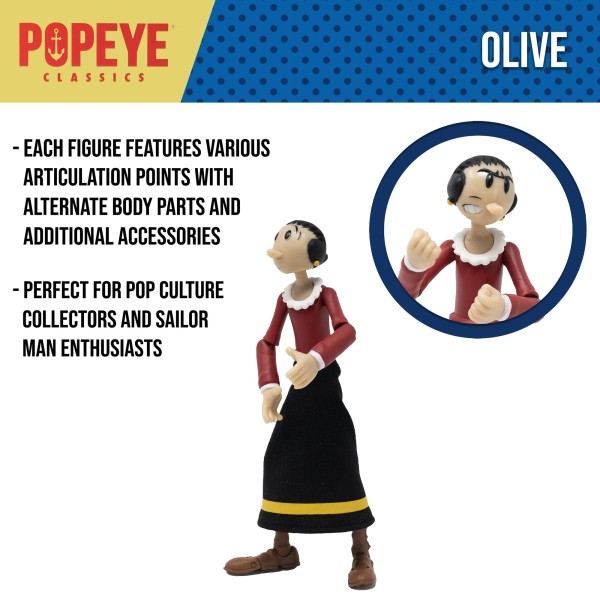 Boss Fight Studio Popeye - OLIVE OYL w/ Swee' Pea - Popeye Classics