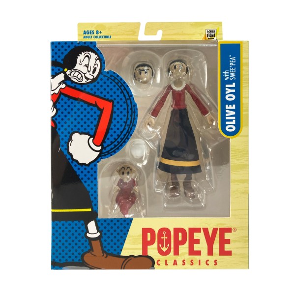 Boss Fight Studio Popeye - OLIVE OYL w/ Swee' Pea - Popeye Classics