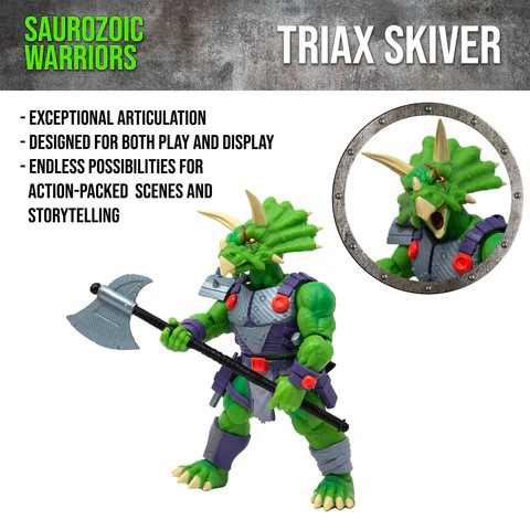 Boss Fight Studio Triax Skiver – Saurozoic Warriors Action Figure