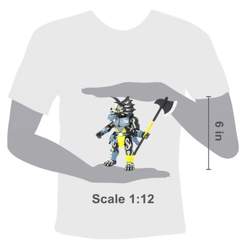 Boss Fight Studio Triax Skiver (Night Lands Deco) – Saurozoic Warriors Action Figure