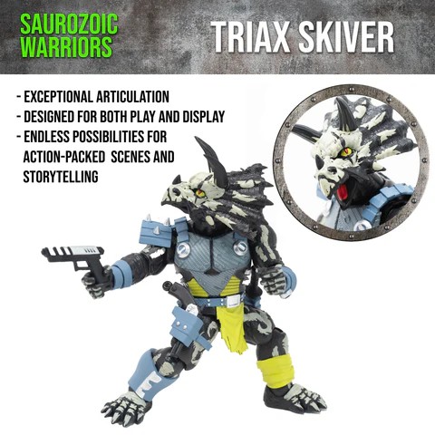 Boss Fight Studio Triax Skiver (Night Lands Deco) – Saurozoic Warriors Action Figure