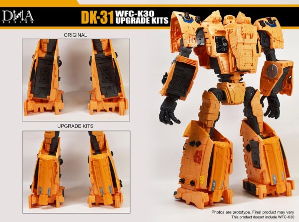 DNA Design DK-31 Upgrade Kit For WFC-K30 Titan Autobot Ark