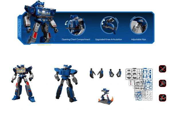 Blokees SOUNDWAVE Transformers: One Classic Class (CC-17)
