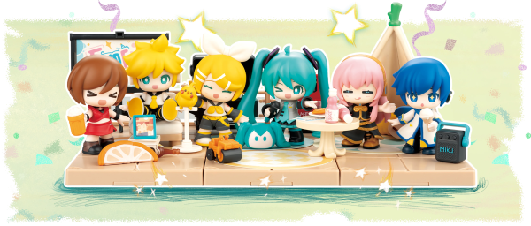 Blokees Hatsune Miku Terrace Party DaaVibe 01- Sealed PDQ of 6 VB01