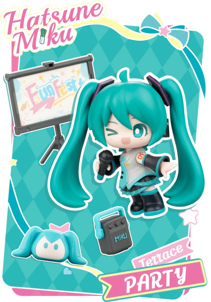 Blokees Hatsune Miku Terrace Party DaaVibe 01- Sealed PDQ of 6 VB01