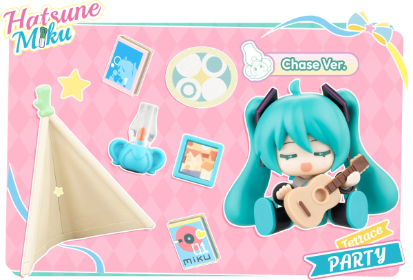 Blokees Hatsune Miku Terrace Party DaaVibe 01- Sealed PDQ of 6 VB01