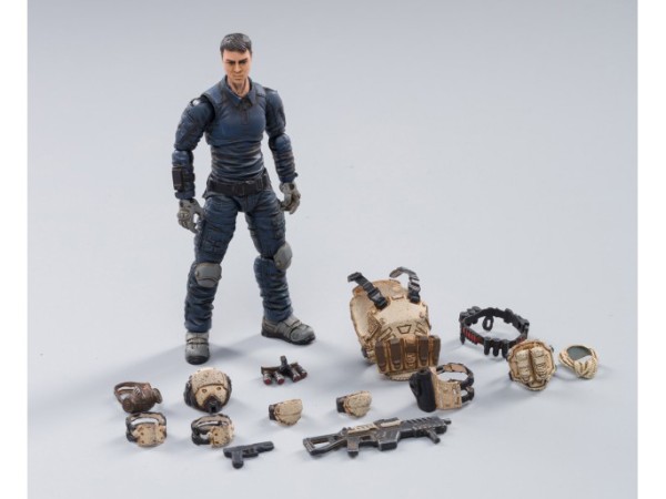 War Stars Starhawk 8th Army Indigo Fleet 1/18 Scale Figure Set