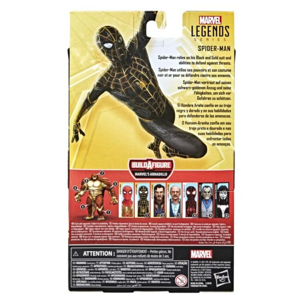 Marvel Legends Spider-Man Black & Gold (Marvel's Armadillo BAF)