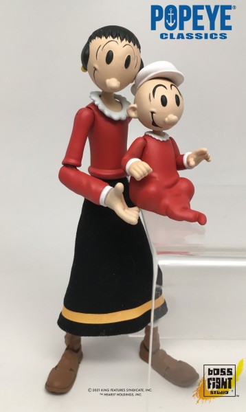 Boss Fight Studio Popeye - OLIVE OYL w/ Swee' Pea - Popeye Classics