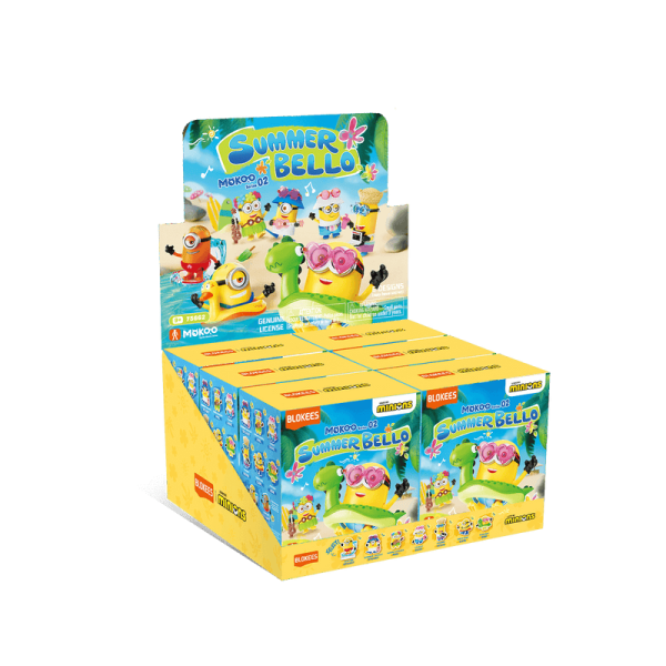 Blokees Minions SUMMER BELLO Mokoo Series Wave 02 Sealed Box of 6