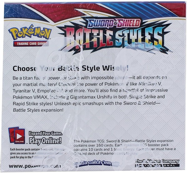 Pokemon TCG: Sword & Shield - Battle Styles - Booster Packs [Box of 36]
