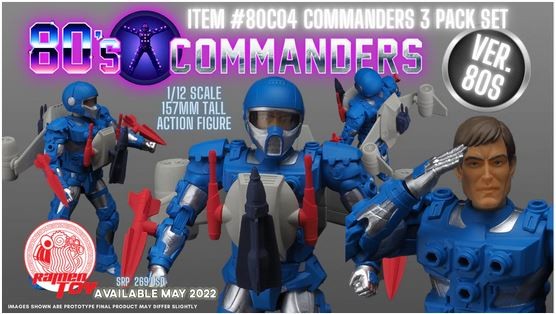 Ramen Toy 80's Commanders 3 Pack Set